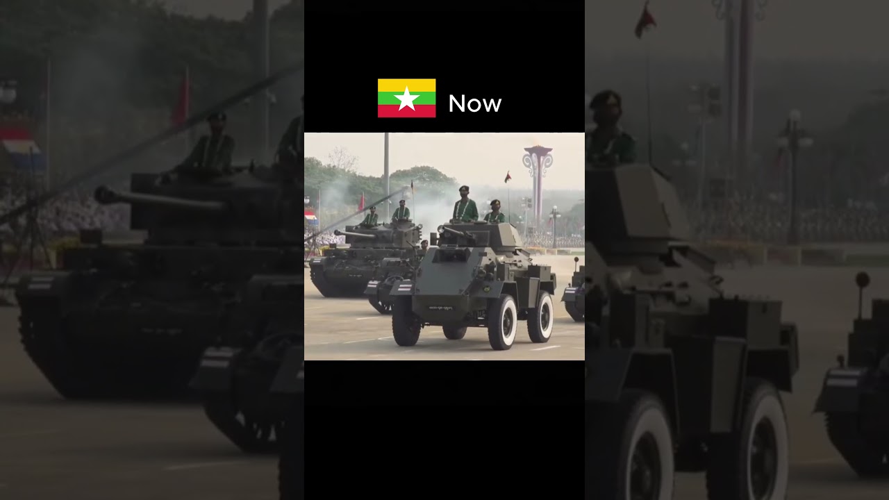 Myanmar&mdash; From Today Back to Then | Military Parade Comparison #parade #myanmar #history  #army