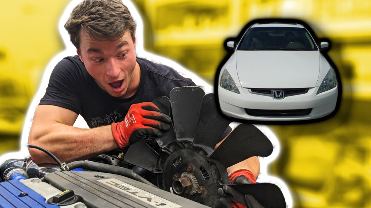 2003 Honda Accord Radiator Fan Failure SOLVED! - How To Replace Fan Switch WITHOUT Draining Coolant!