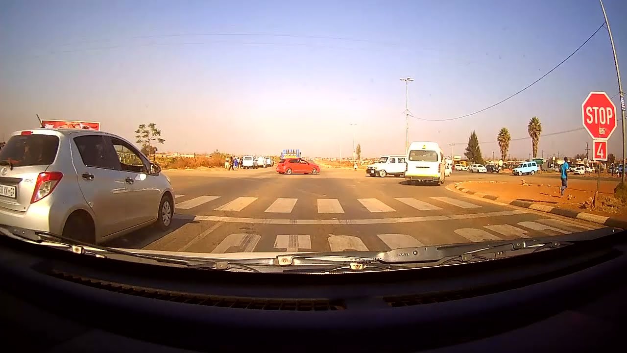 Driving on Golden Highway to Orange Farm