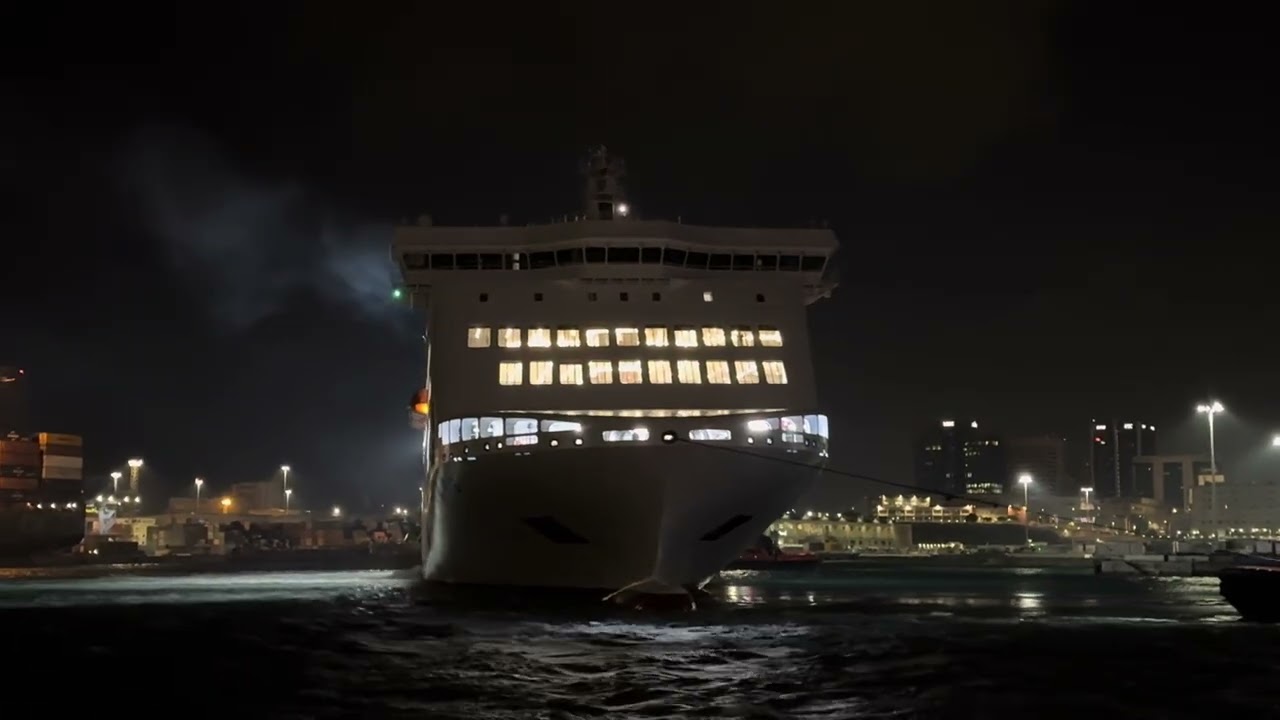 GNV Polaris maiden call a Genova
