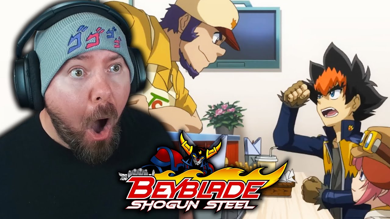 BENKEI OWNS A RESTAURANT?!?! FIRST TIME WATCHING - Beyblade Shogun Steel Episode 1 REACTION