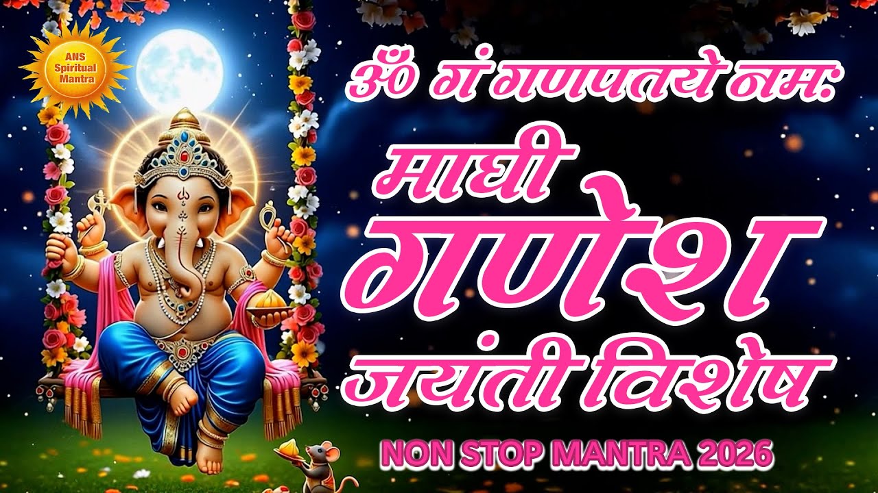 Maghi Ganesh Jayanti Special | श्री गणेश मंत्र | माघी गणेश जयंती | Powerful Ganesh Mantra