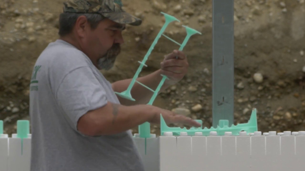 Insulated Concrete Forms Installation - Stack Walls 11