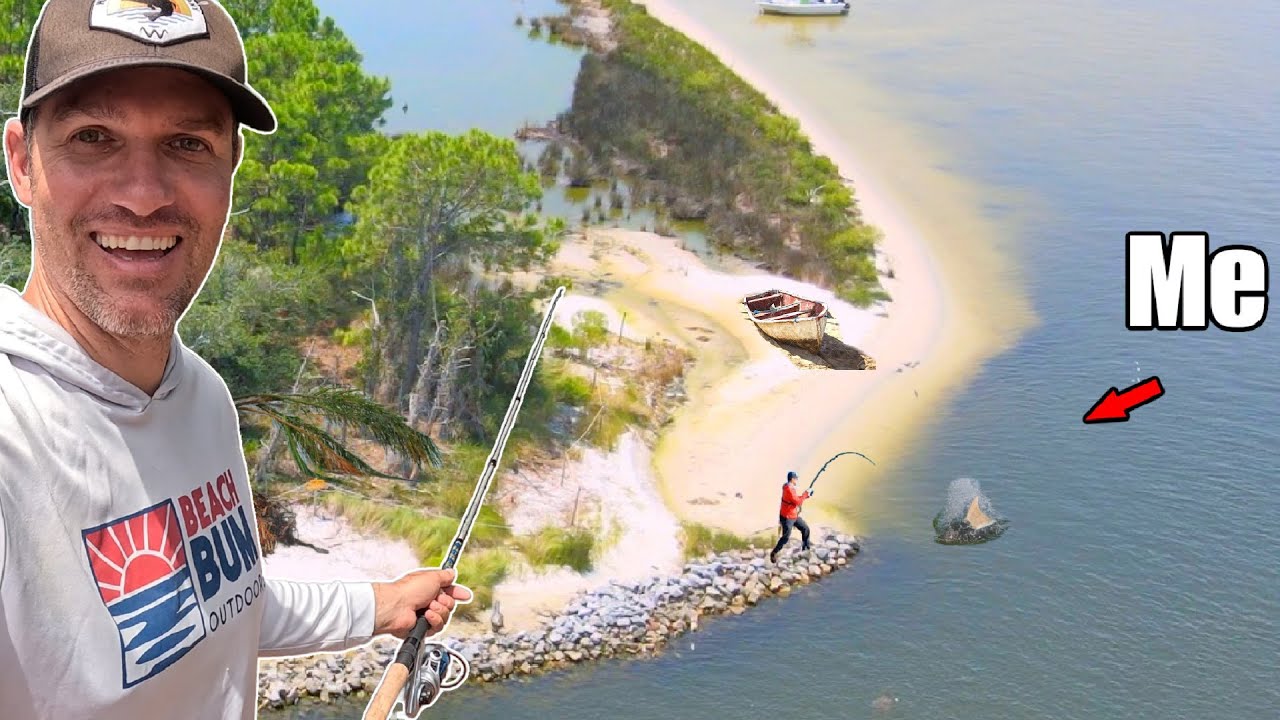 I Found a Secret Beach with Big Fish!