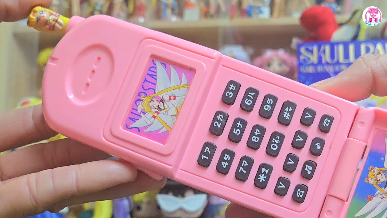 💀Vintage Toy | セーラームーン | おもちゃ 携帯電話 ピンク | Eternal Sailor Moon | 中古玩具