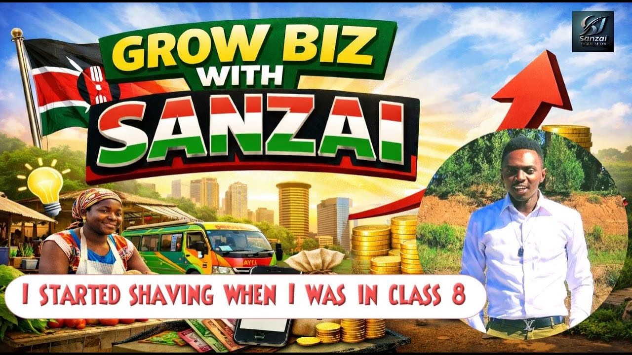 STARTED SHAVING AT 13yrs IN  NAKURU WITH A CAPITAL OF KSH.3000  NOW HE OWNS A BARBER SHOP BUSINESS