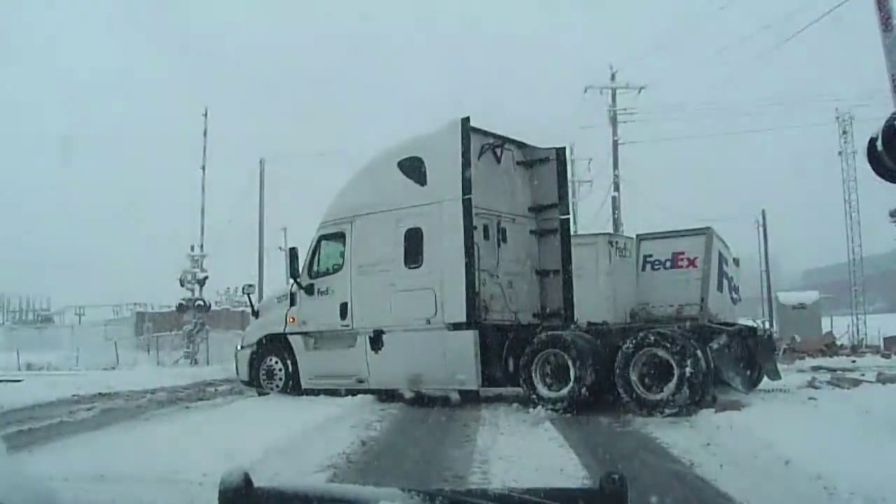 FedEx Truck Hit by Train in Utah