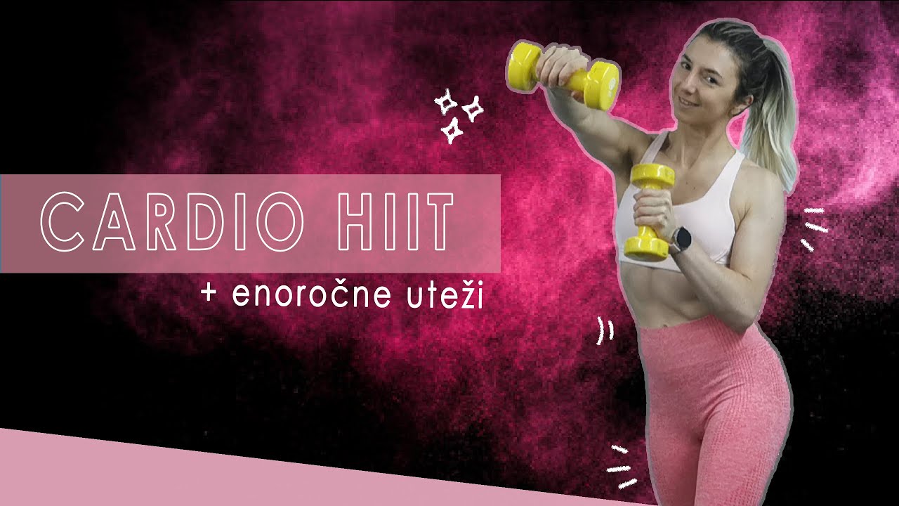 17 MIN Cardio HIIT z utežmi / Dumbbell Cardio HIIT Workout| Maricka Mary Stakne