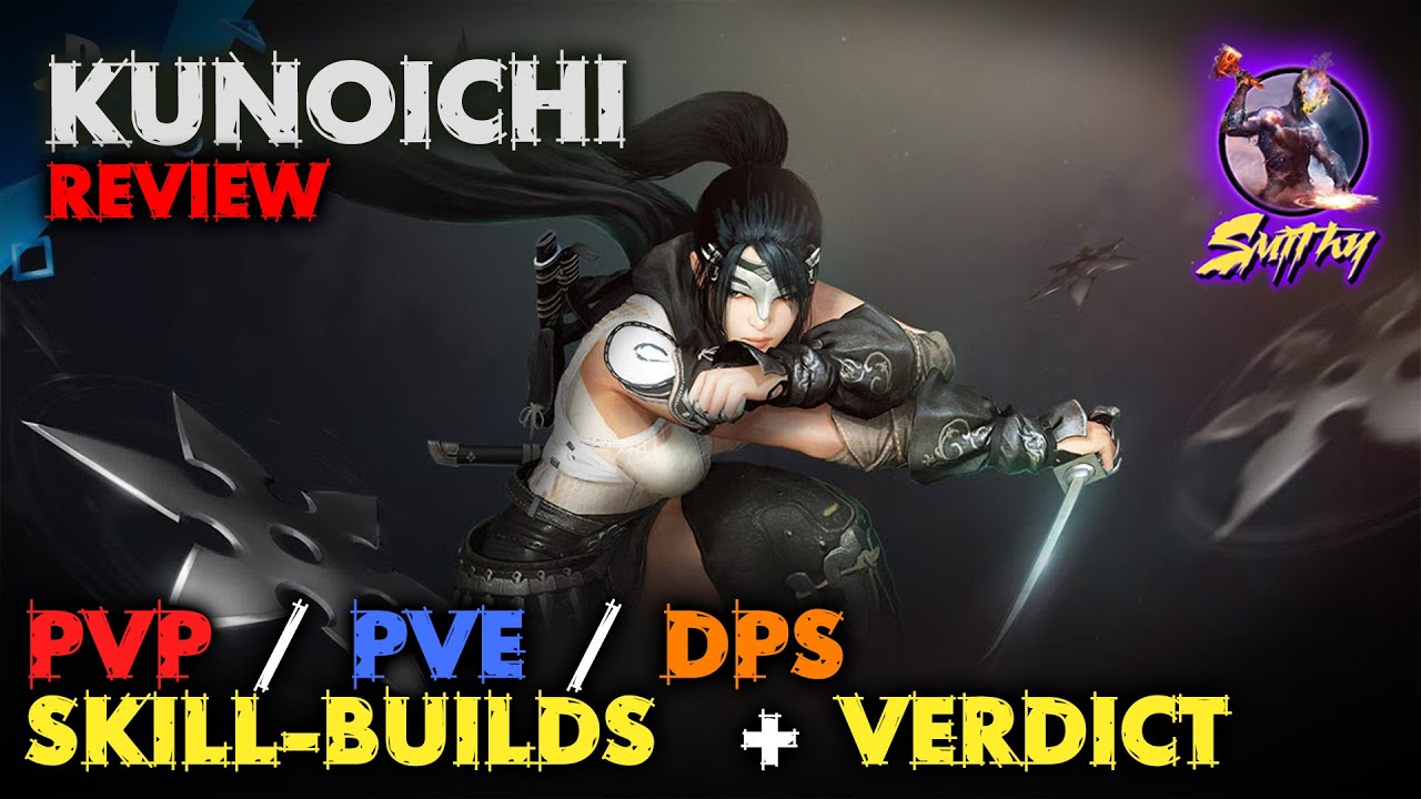 ⚔️[KUNOICHI] Review PVE tests, PVP Skillbuilds, Arena - Black Desert Mobile KR (검은사막 모바일)