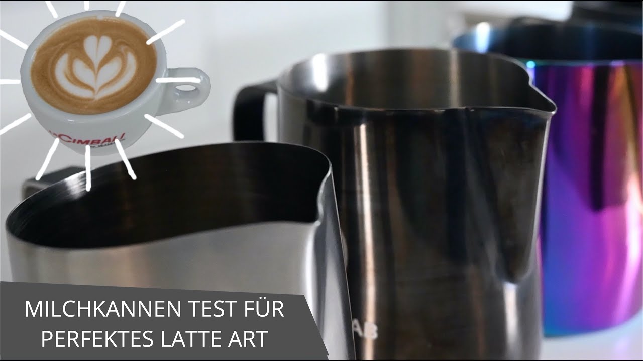 Milchkannen Test für perfektes Latte Art