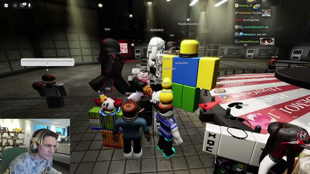 xQc Plays Roblox Death Penalty