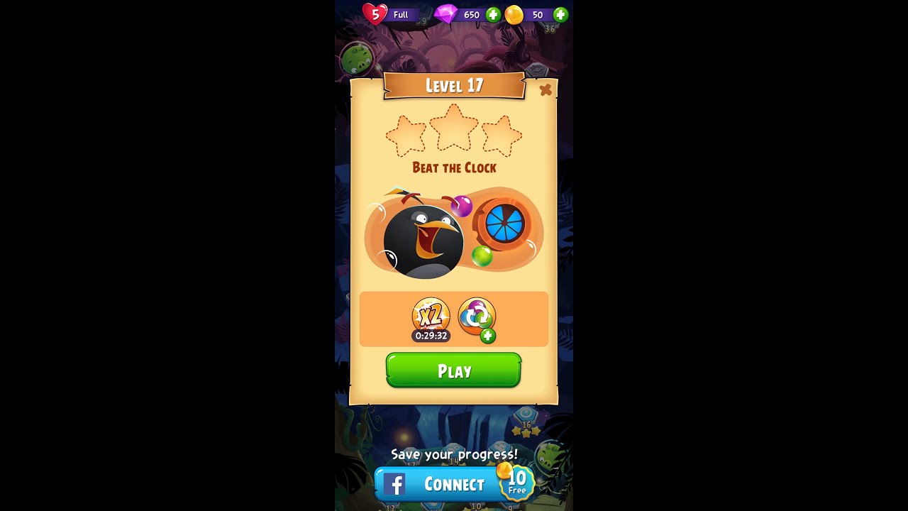 Angry Birds POP Level 17