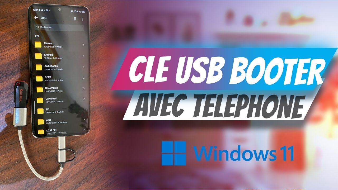 Bootez une clé USB avec votre téléphone