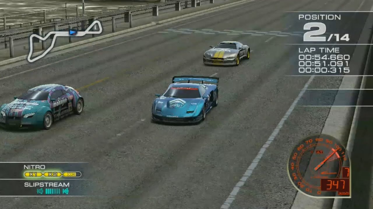 Ridge Racer 7 Maker's Trial ZOLGEAR with Raggio at Shadow Caves R [Spectator view]