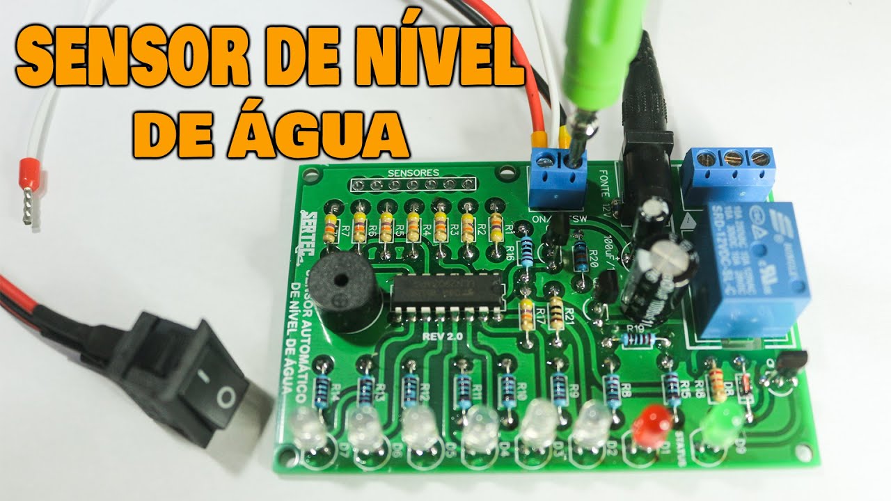 COMO LIGAR E USAR O SENSOR DE NÍVEL DE ÁGUA