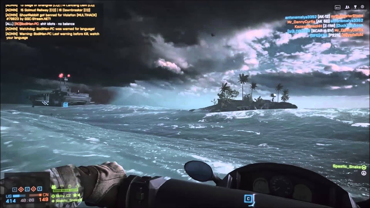 BF4 - PARACEL STORM - BOAT WARFARE