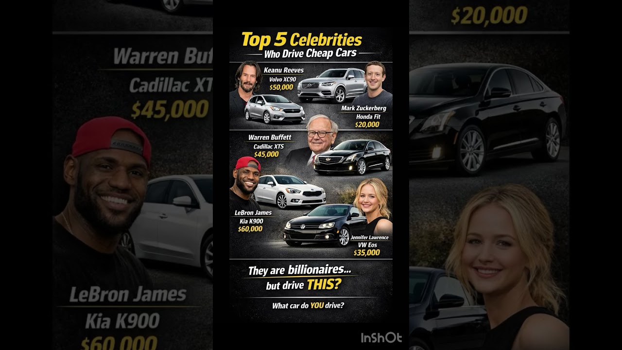 Top 5 Celebrities Who Drive Cheap Cars (You Won&rsquo;t Believe #2!)