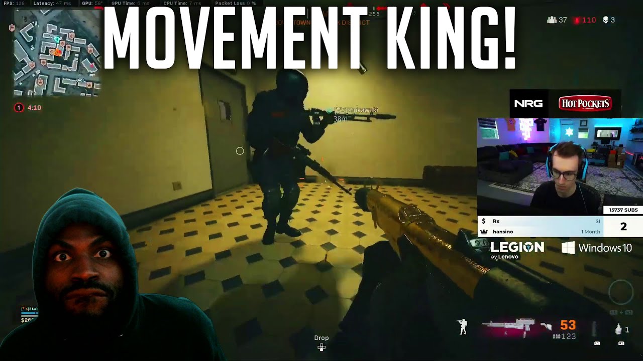 NO ONE HAS BETTER MOVEMENT! Reacting to @JoeWo's BEST WARZONE CLIPS