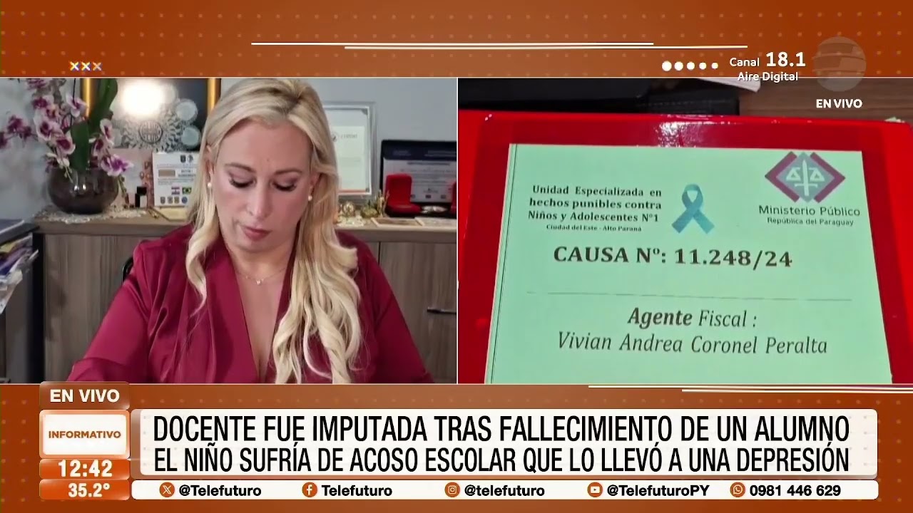 Docente fue imputada tras fallecimiento de un alumno