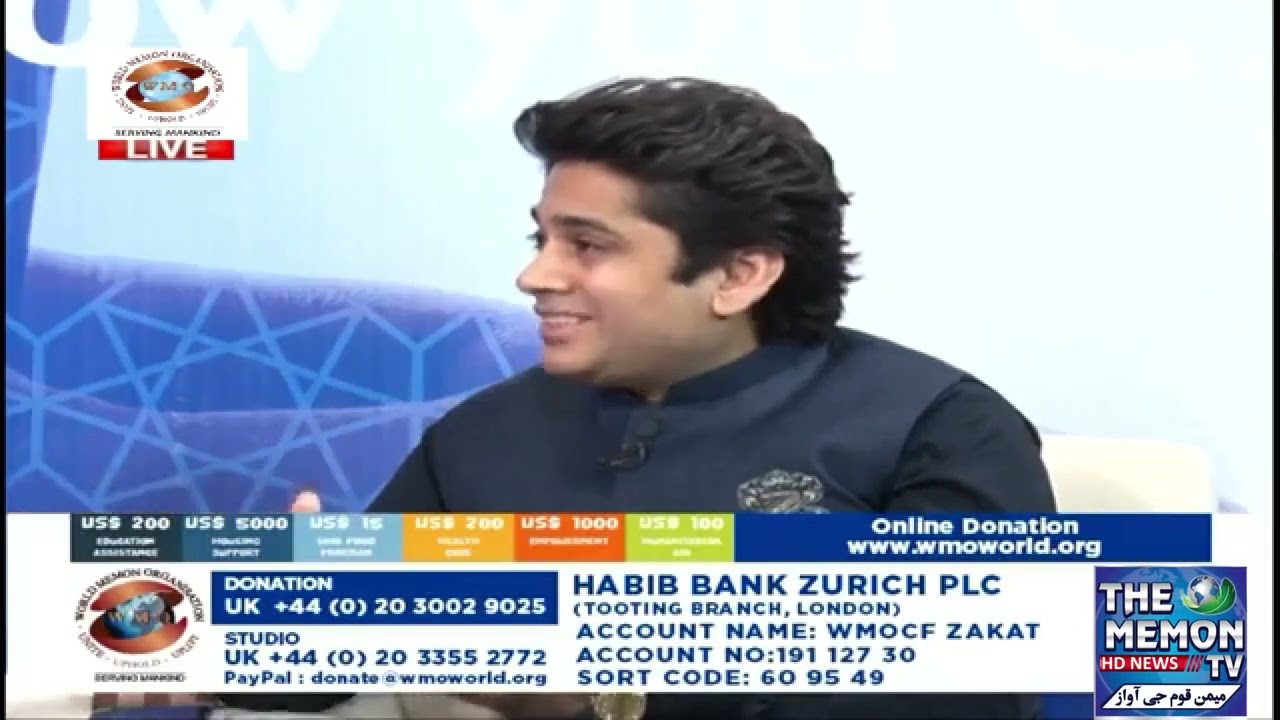 Zeeshan Altaf Lohya At World Memon Organization WMO Telethon Ramadan Appeal