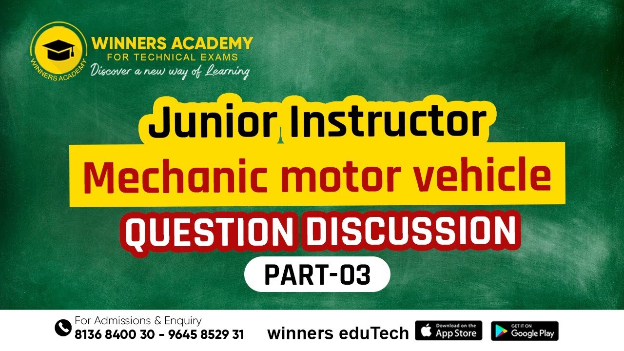 JUNIOR INSTRUCTOR  MMV | KERALA PSC | QUESTION DISCUSSION | PART 3