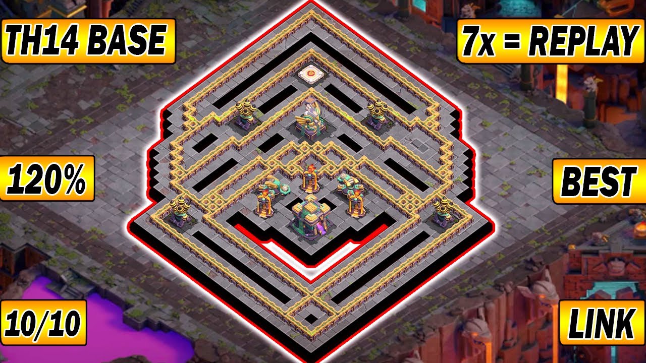 Only 1 Star Th14 WAR Base + * PROOF * With Link👌Unbeatable Th14 Base Link | Anti 1 Star Base TH14