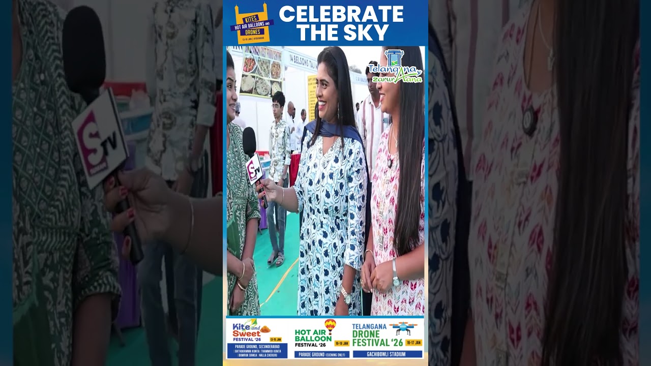 Telangana Sky Festival 🪁 | Telangana Tourism | Jan 13–18 | SumanTV Anchor Suvarna, Manasa