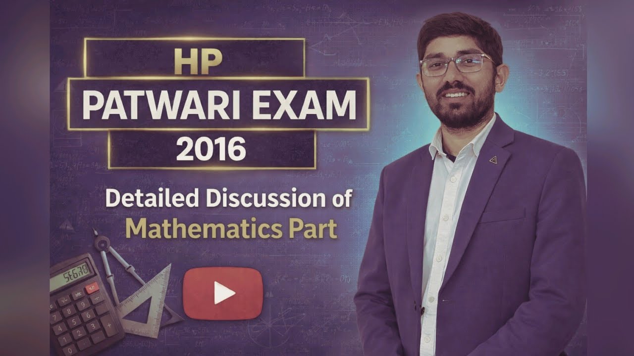 HP PATWARI 2016 | Mathematics | Detailed Discussion 