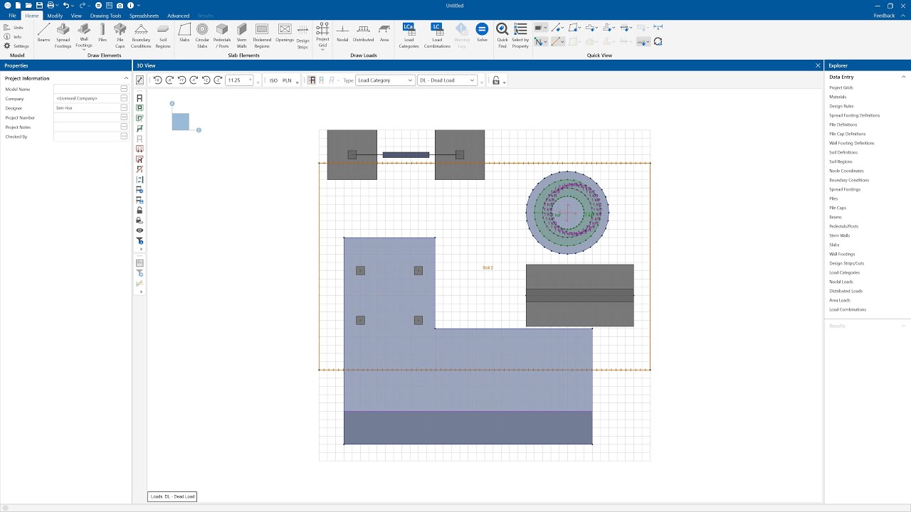 Basics of Model Creation in RISAFoundation