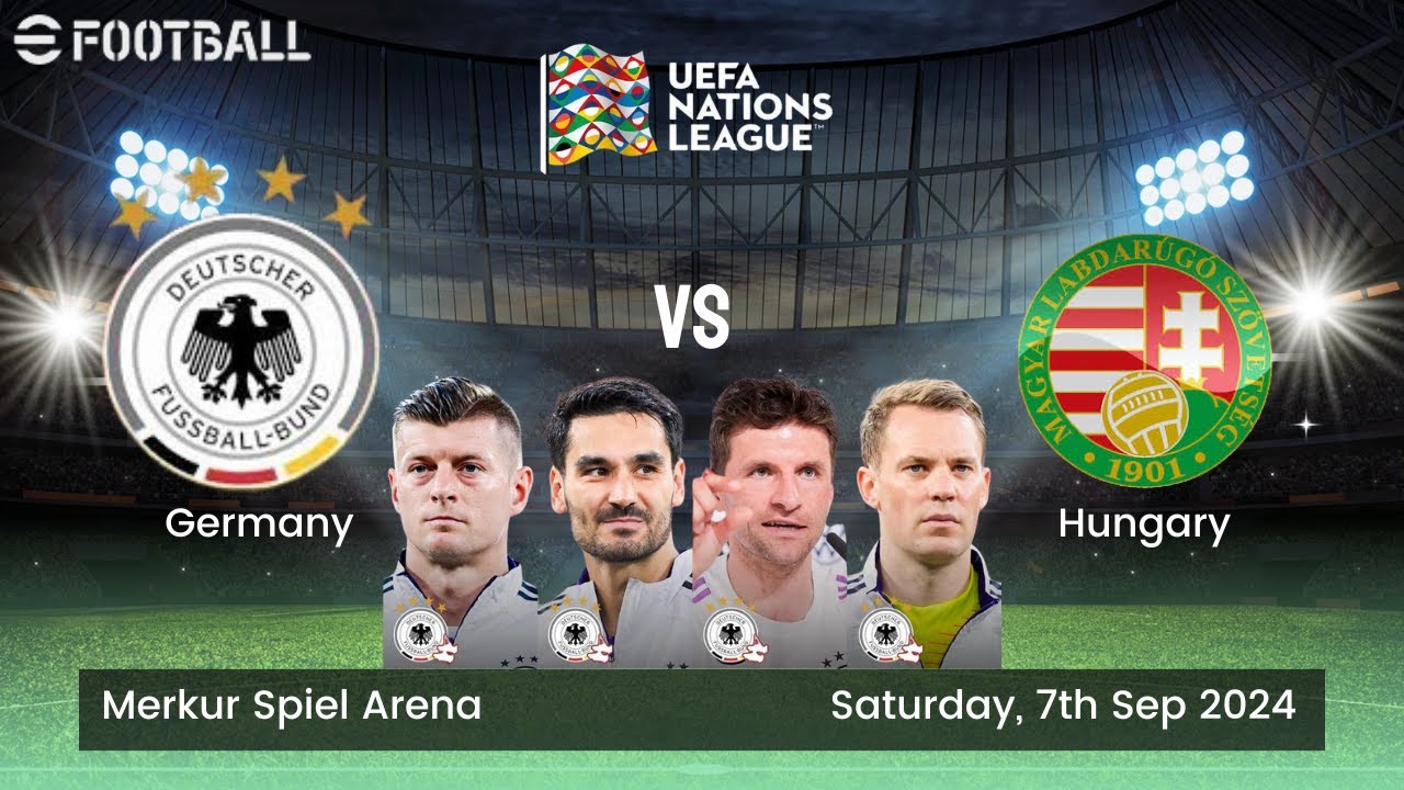 Efootball - Germany vs. Hungary | UEFA Nations League 24/25 Full Match | Epic Gameplay | RJ's Show