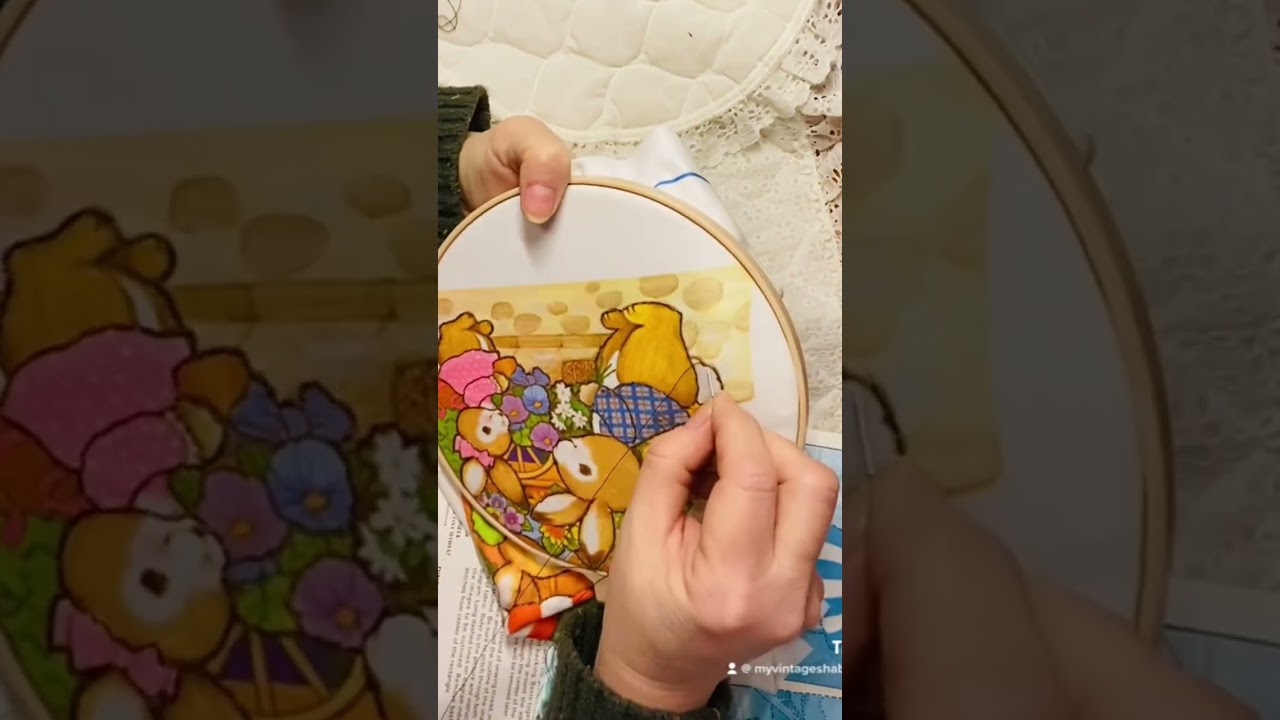 I quilted a cover for my Easter journal🐰 