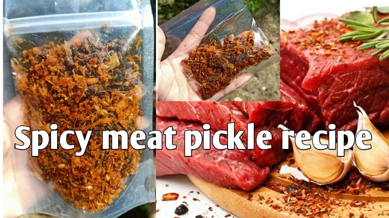 Spicy meat pickle recipe that can be stored for even a year | no preservatives added