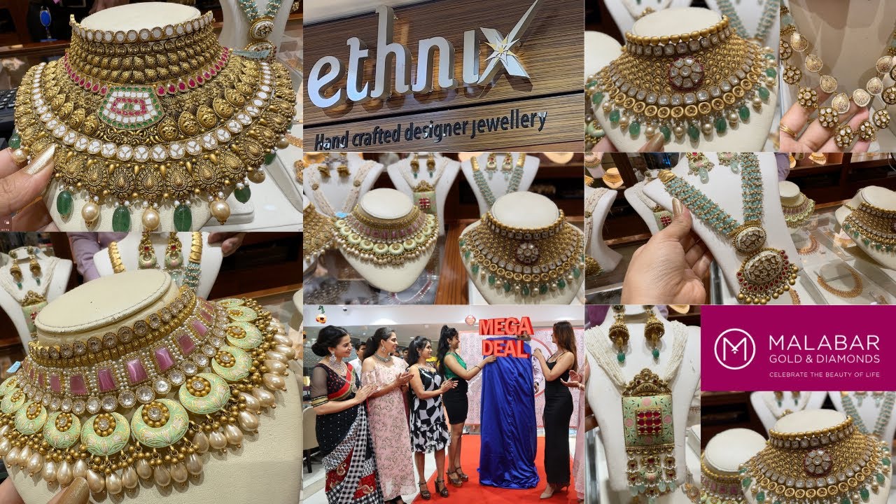 Malabar Just Launched Ethnix collection broad choker, rani har starts @ 3,80,000rs/- with price