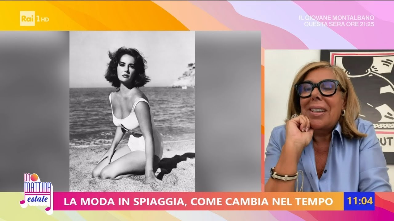 La moda in spiaggia, come cambia nel tempo - Unomattina Estate 17/07/2023