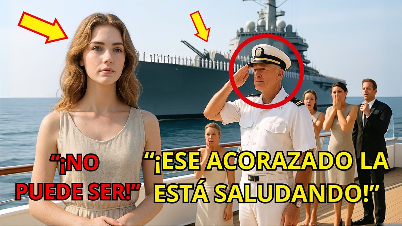 Se Burlaron De La Mujer En El Yate De Lujo — Luego Se Helaron Cuando Un Destructor Naval La Saludó