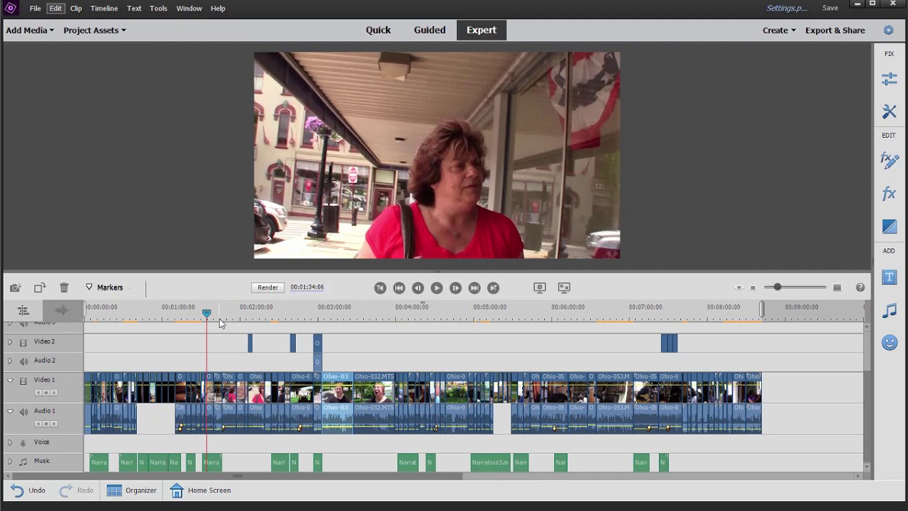 Changing Project Settings in Premiere Elements
