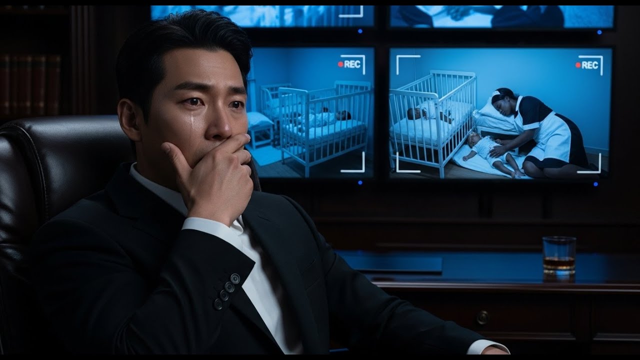 Korean Mafia Boss Watch Hidden Cameras in His Sick Twins Room - What the Black Maid Did Made Him