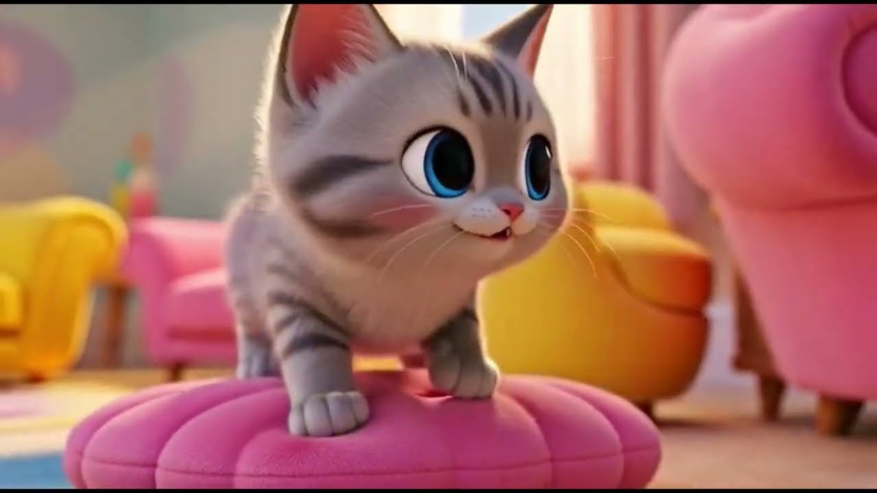 Meow Meow Billi Karti | Hindi Rhyme for Kids |Cat Poem for Toddlers #nurseryrhymes #hindirhymes