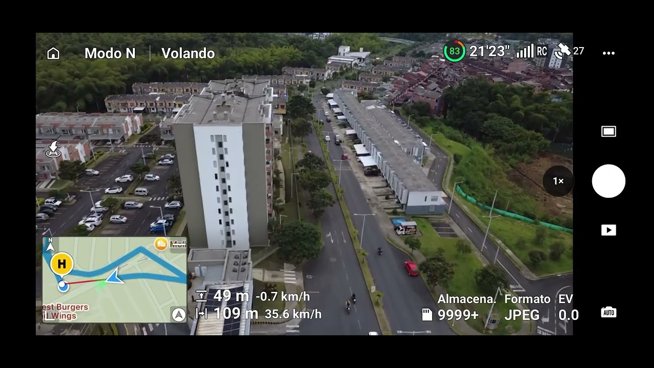 DJI mini 4K, grabación de pantalla, test flight #dji #djimini4k #testflight #dronevideo 
