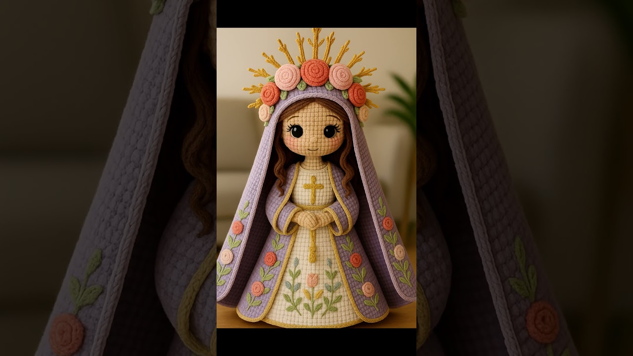 Beautiful Crochet Virgin Mary Doll | Crochet Ideas for Home Decor 