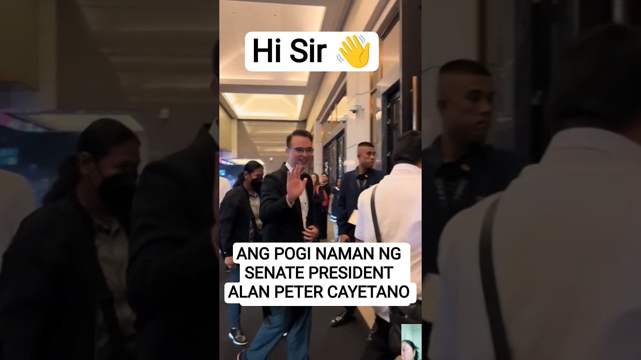 ANG POGI NAMAN NG SENATE PRESIDENT ALAN PETER CAYETANO #senate #senator #shorts