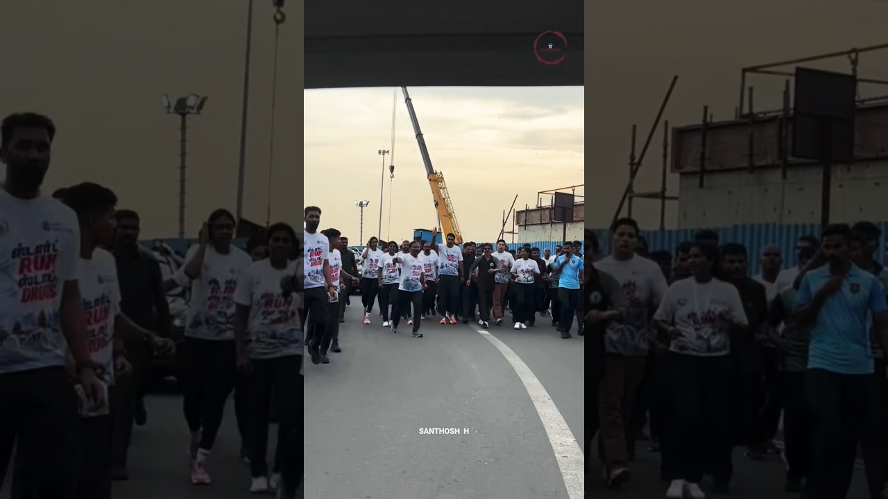 CM Vijay Participates in 'Start RUN, Stop DRUGS' Marathon 🔥| CM Vijay Running Video | #trending #tvk