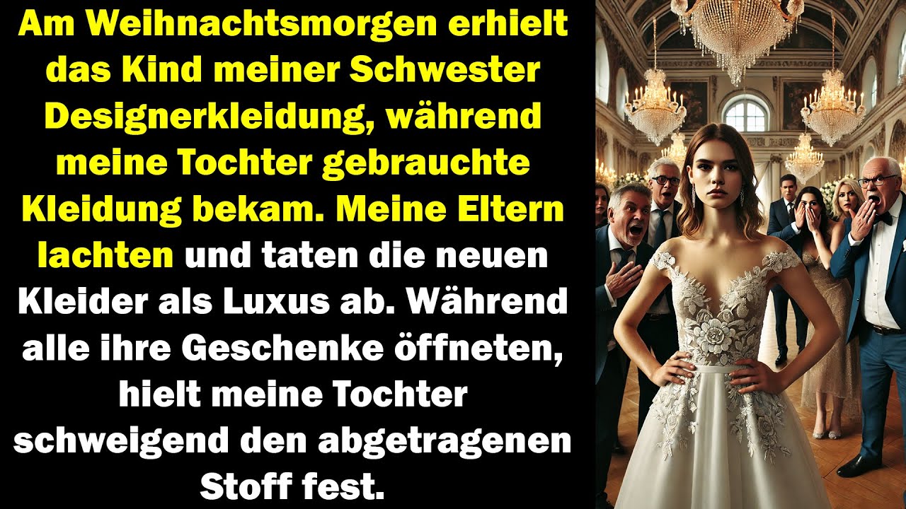 Meine Tochter bekam gebrauchte Kleidung, während ihre Cousine Designerkleidung erhielt.