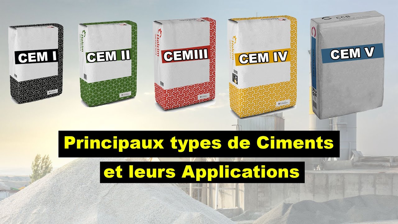 Découvrez les types de ciments sur chantiers ! 😮