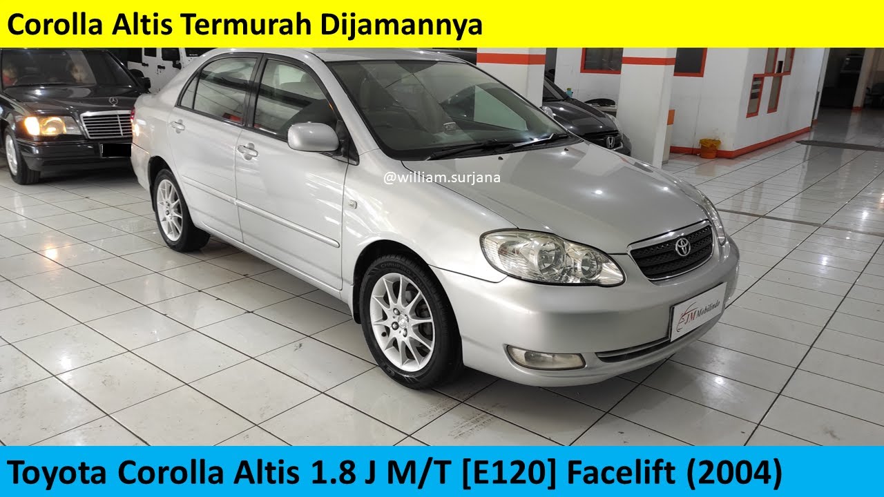 Toyota Corolla Altis 1.8 J M/T [E120] Facelift (2004) review - Indonesia