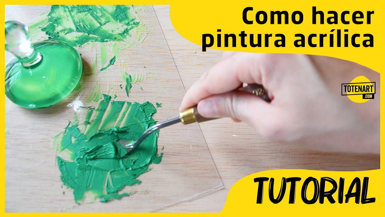 Cómo hacer pintura acrílica con Aglutinante Lefranc | totenart.com