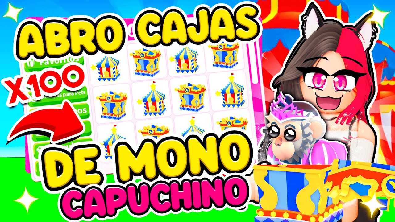 👉 ABRO 100 CAJAS DE MONO CAPUCHO y ESTO FUE LO QUE CONSEGUÍ... en ADOPT ME!! (Roblox) 🎪