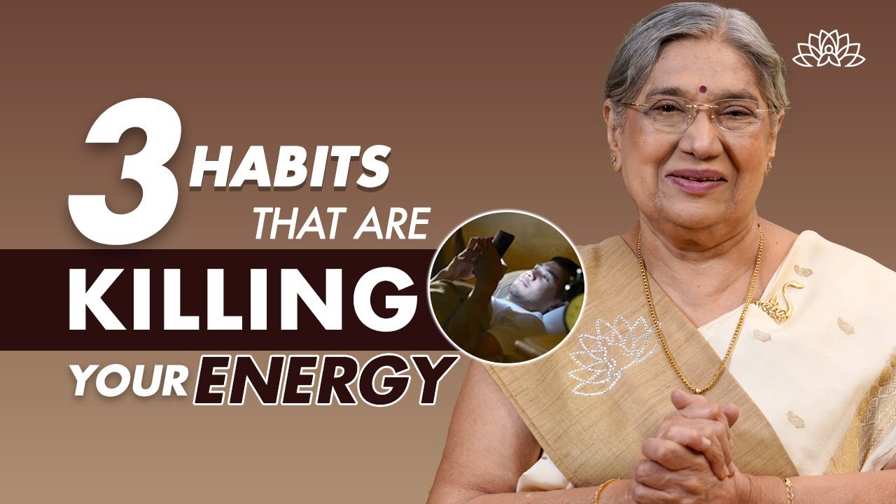 What Is Killing Your Energy? | 3 Habits That Drain Your Energy | Restore Your Energy | Dr. Hansaji