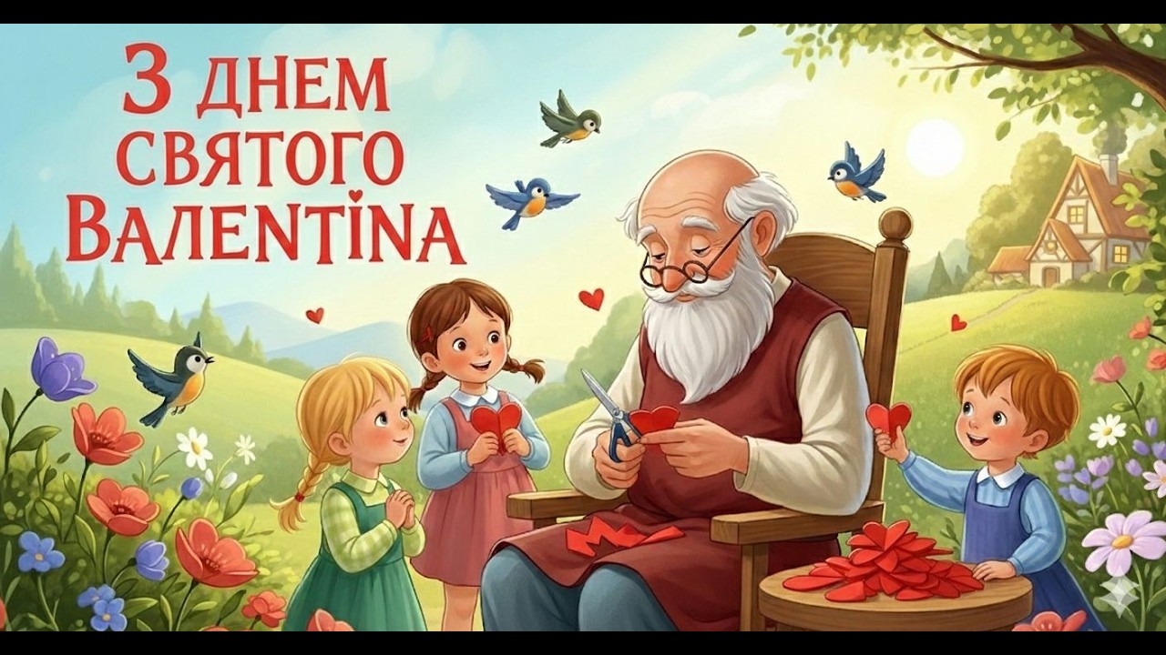 КАЗКА ПРО ДЕНЬ ВАЛЕНТИНА 💘 | Ніжна казка для дітей українською | Про любов, дружбу і тепле серце