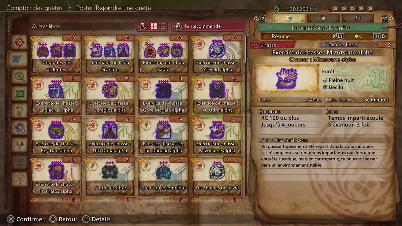 À la chasse aux petits et au grand  monstres.  ( Monster Hunter wilds )